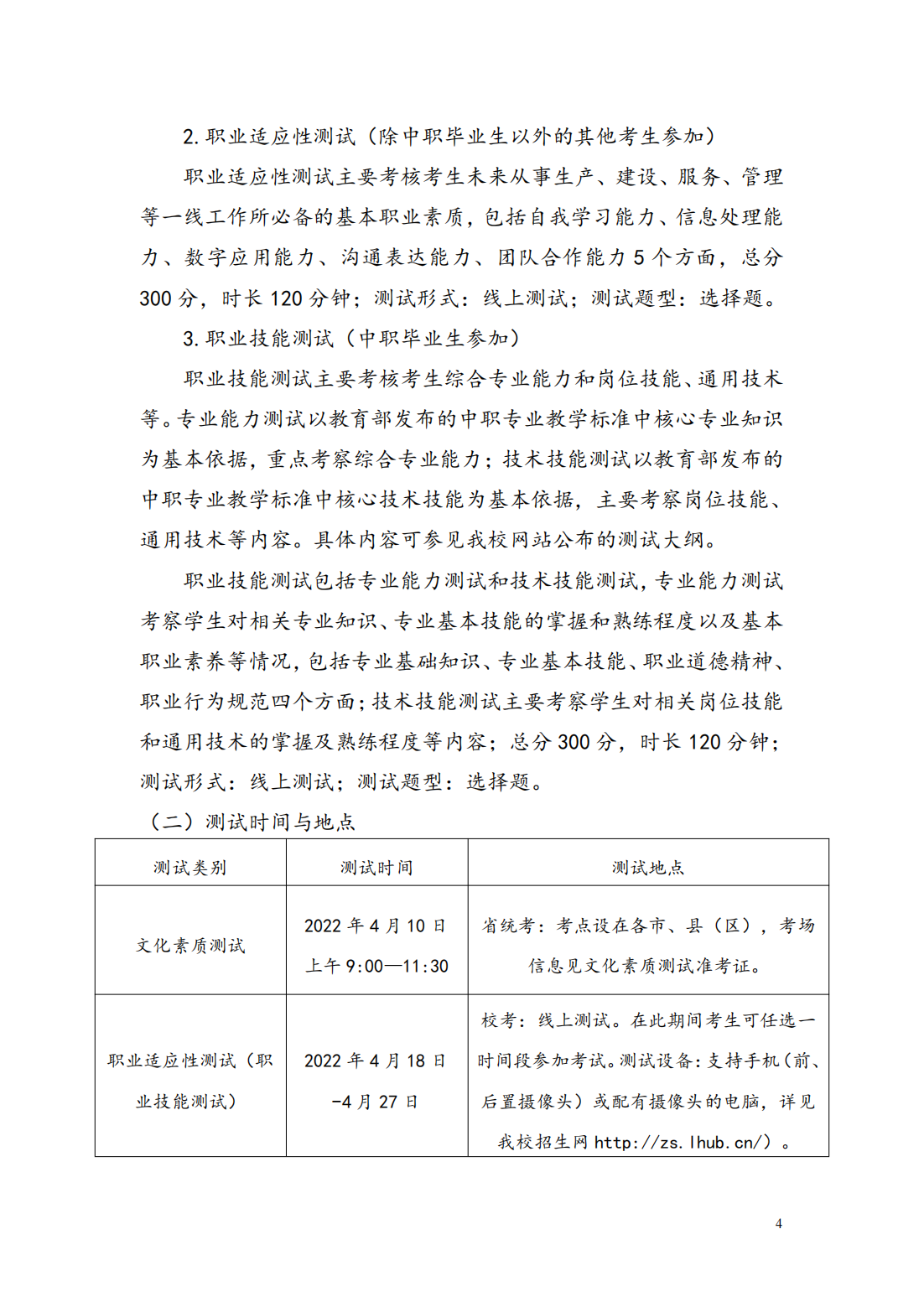 安徽绿海商务职业学院2022年分类考试招生章程