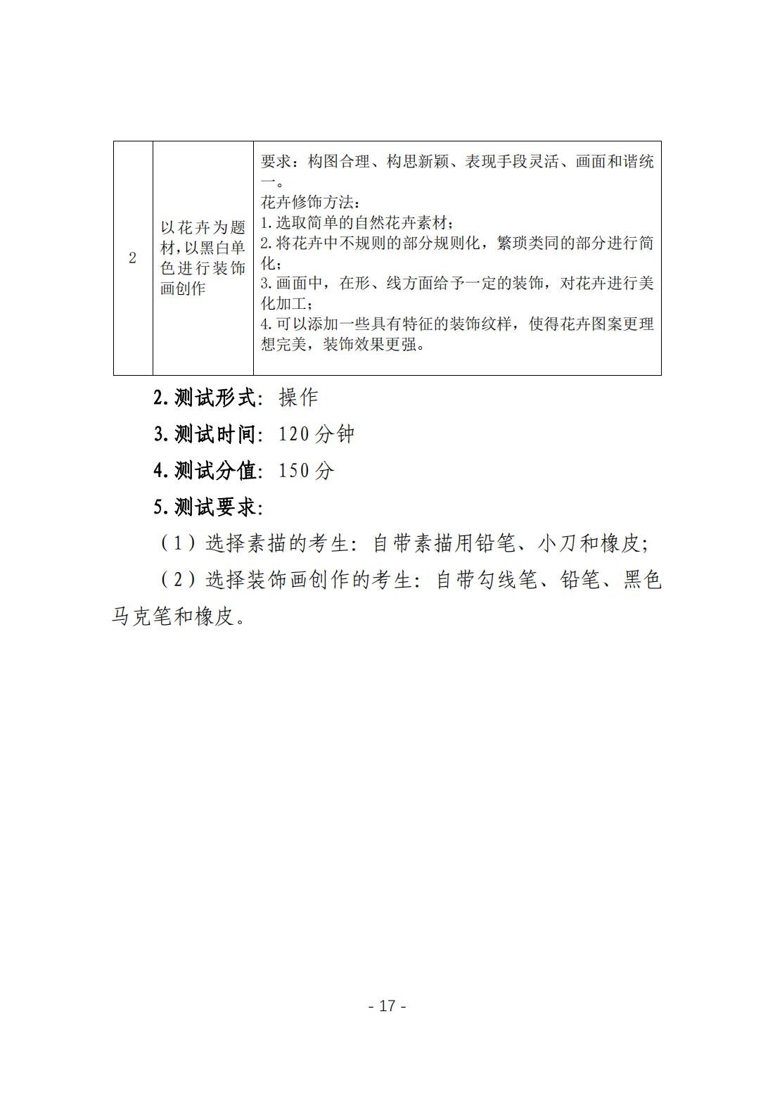 黄山职业技术学院－2024年分类考试招生职业技能考试大纲