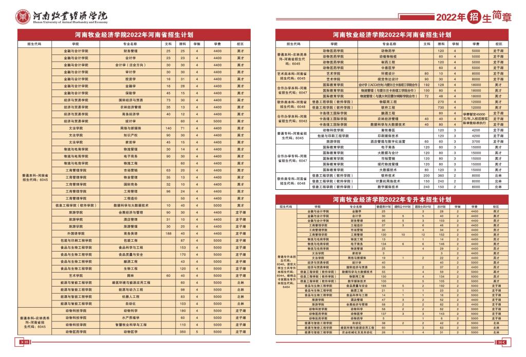 河南牧业经济学院2022年招生简章