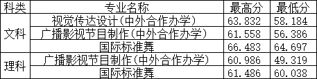 2023年郑州工程技术学院艺术类专科录取分数线