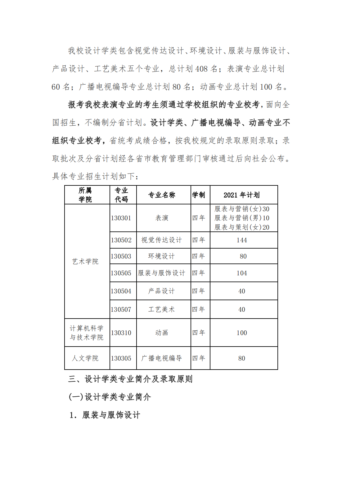 天津工业大学2021年艺术类专业招生简章