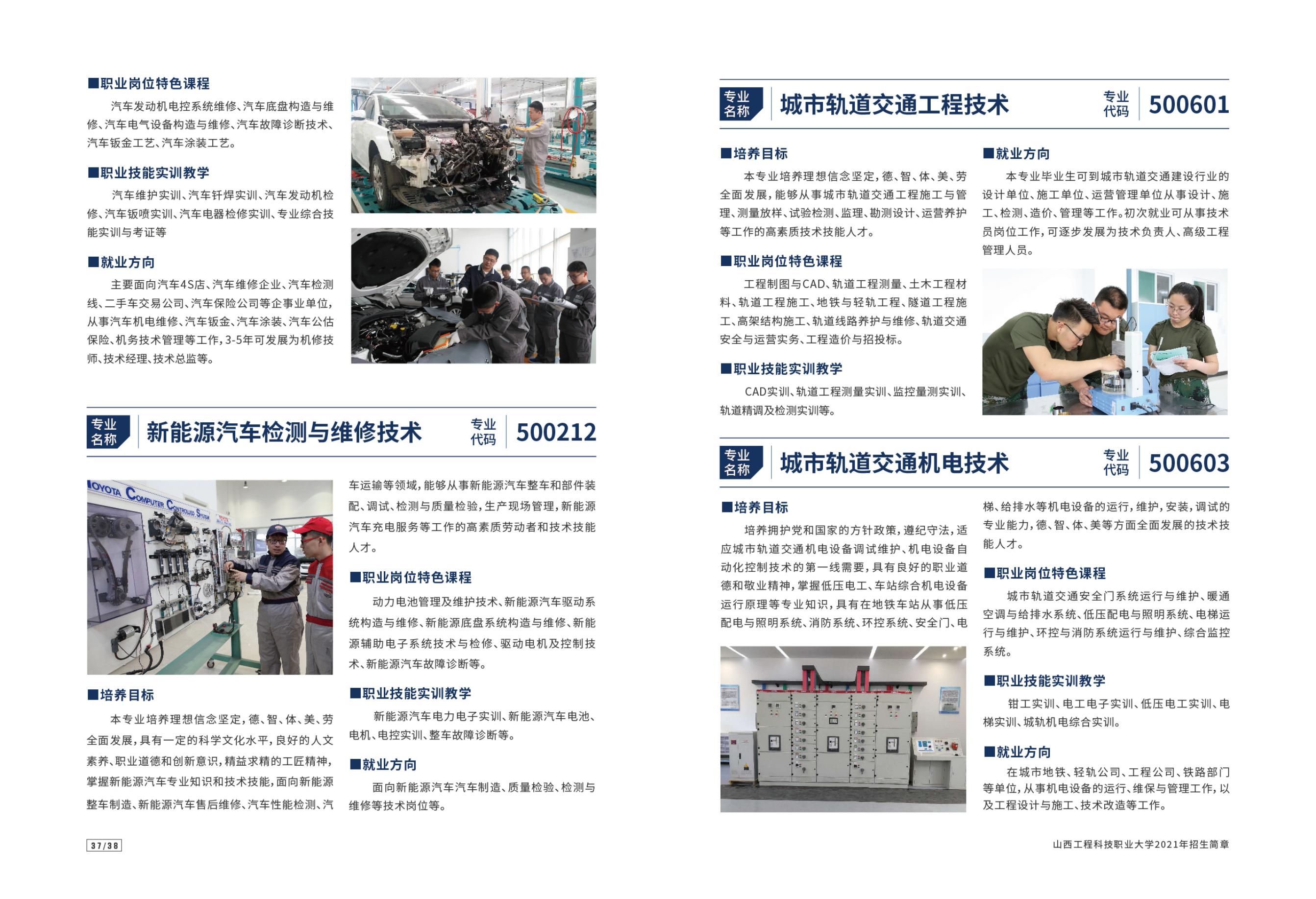 山西工程科技职业大学2021年招生简章