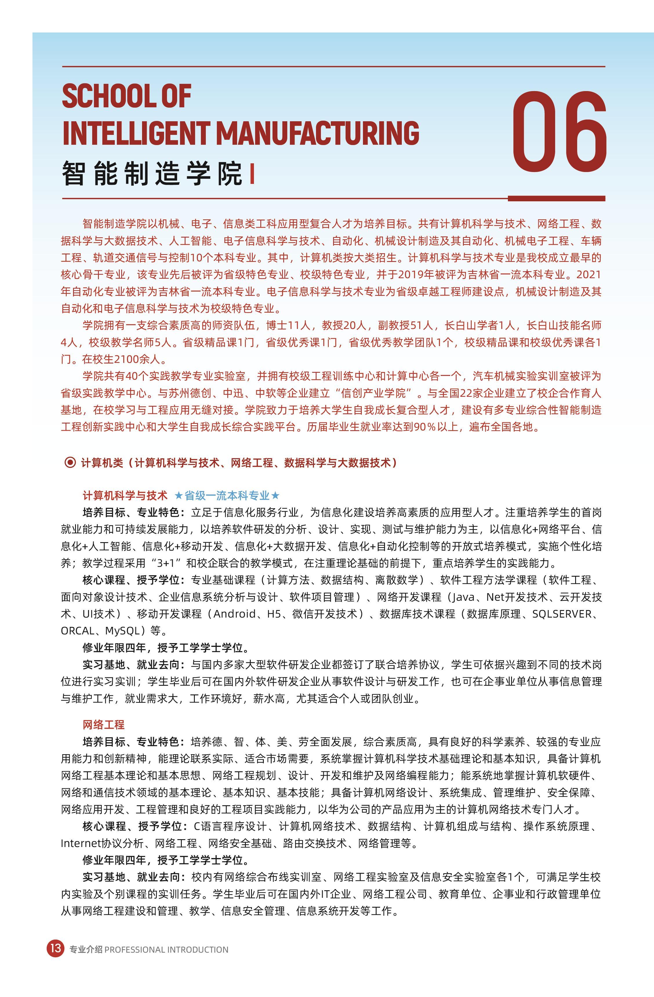 2023年长春科技学院招生简章