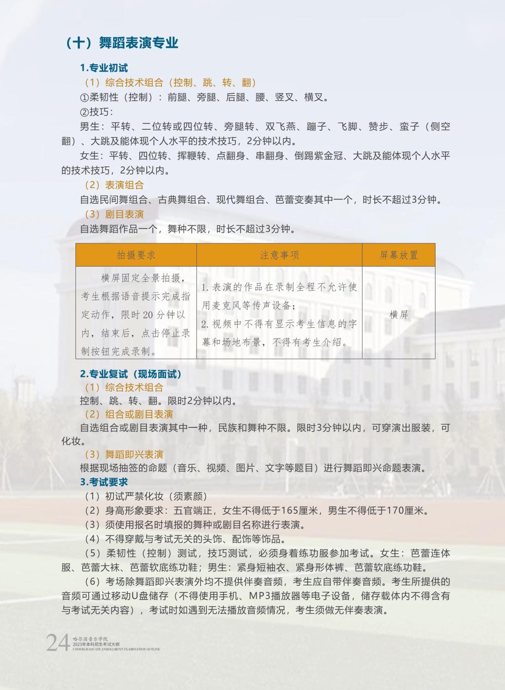 哈尔滨音乐学院2023年本科招生简章